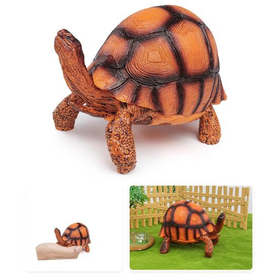 Simulation Turtle Model Realistic Tortoise Figurine Miniature Animal Educational Toy Home Office Desktop Decoration Ornament