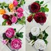 No Ip Theme Premium Silk Rose Bouquet For Wedding Photography And Home Decor