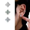 Zircon Ear Stud Earrings with Subtle Inlay - Simple Yet Elegant, Fashionable and Grand - Men's Ear Ring Accessories with A Refined Style
