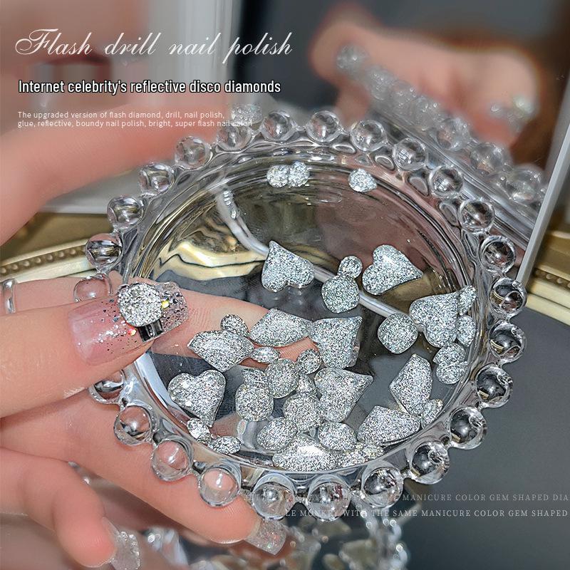 

2025 Reflective Crushed Diamond Crystal Nail Art Accessories