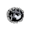 Stylish Black And White Rabbits Hair Accessory With Laces Bunnies Hair Clip With Small Top Hat for Girls and Women