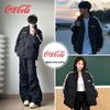 Унисекс утепленная зимняя пуховая куртка Coca-Cola
