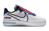 Nike Air Force 1 React Weiß Astronomy Blue Laser Crimson GS CD6960-101