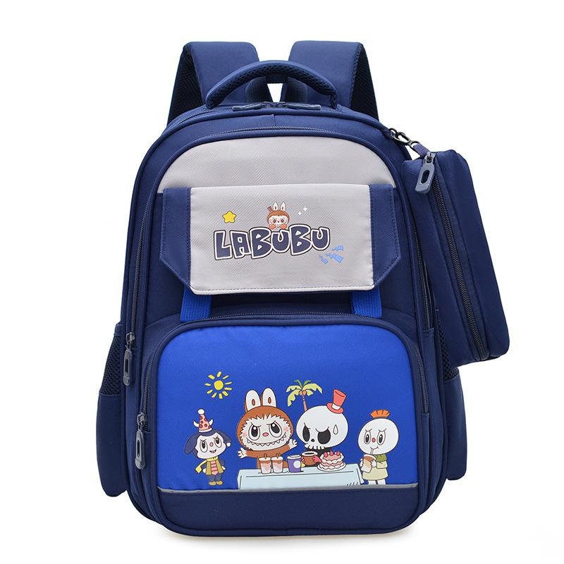 

School bag, school bag for girls, new models for primary school students, large-capacity lightweight backpack, men s burden reduction spine backpack