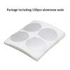 Set of 100 Coffee Pods Foil Lids Set 53.5mm Coffee Pods Stickers Coffee Sealers Aluminum Foil Texture Coffee Pods Covers
