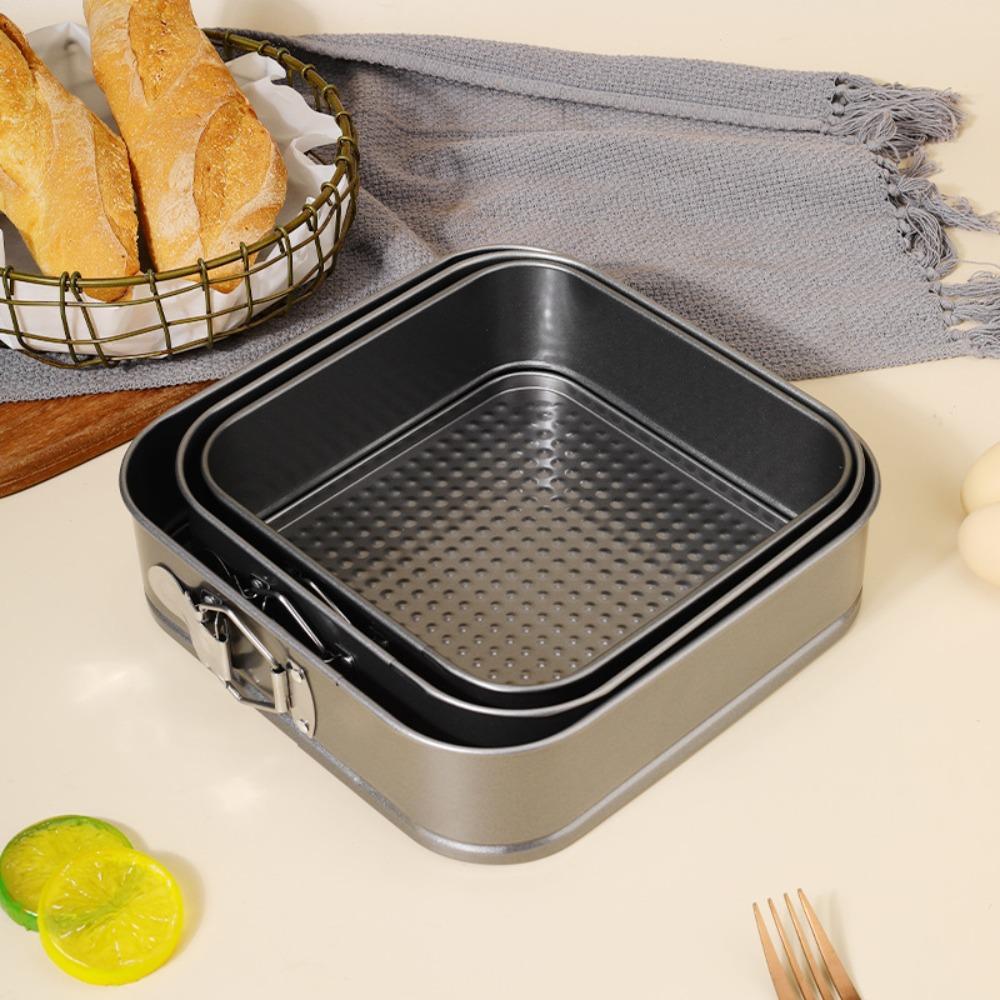 Non-Stick Baking Tray Removable Bottom Tiramisu Mold Kitchen Accessories Square Cake Pan  Bread