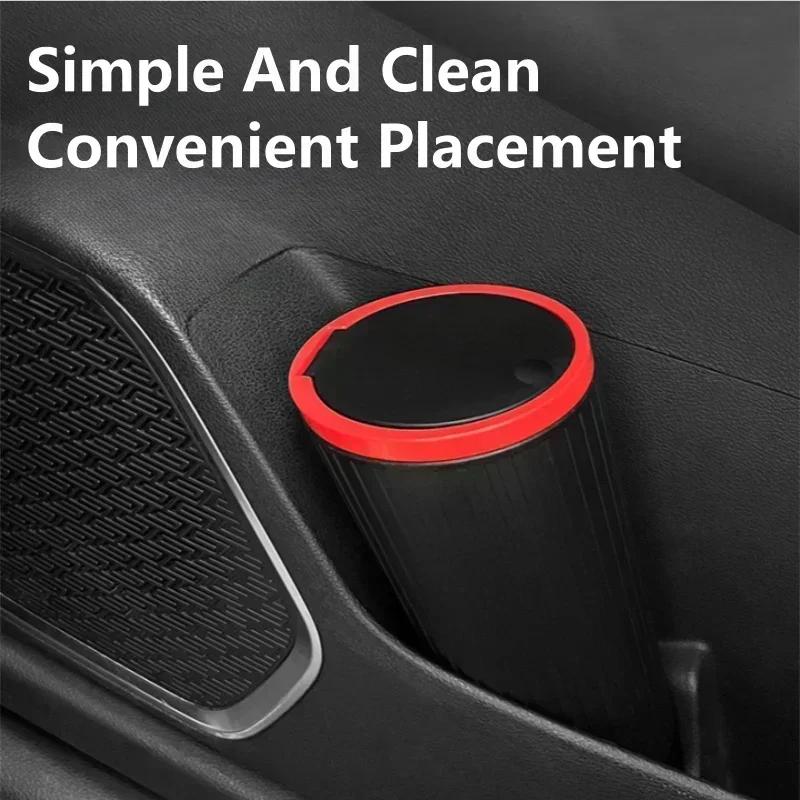 Universal Car Trash Bin Organizer Car Interior Rubbish Bag Garbage Container Storage Box Bucket Auto Stowing Tidying