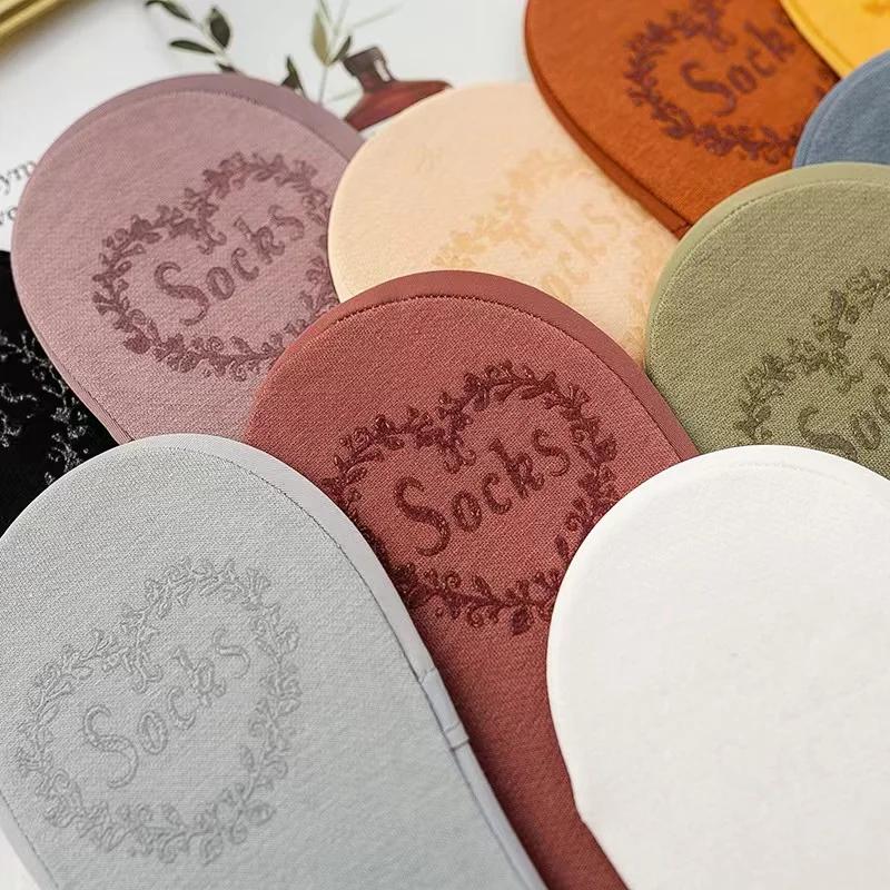 4 Pairs Women Socks High Quality Matching Casual Socks Summer Thin Cotton Bottom Non-slip Invisible Low Short Socks Breathable