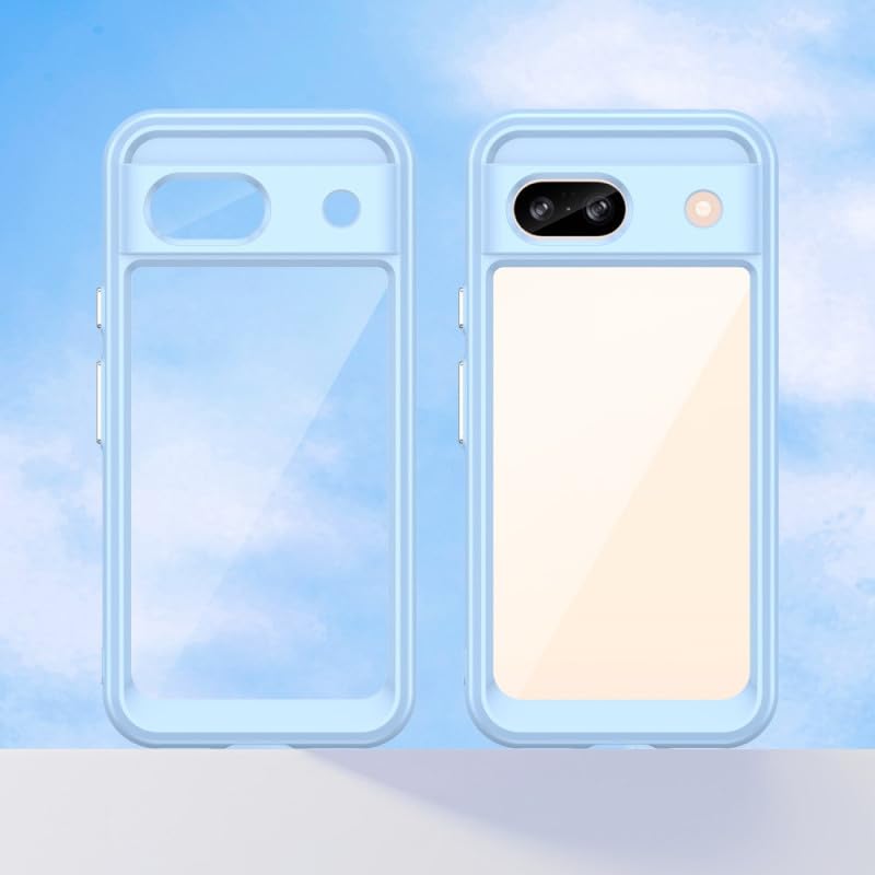 Careflection Premium Hybrid Bumper Camera Protection Case For Google Pixel 8A Blue 0 синий