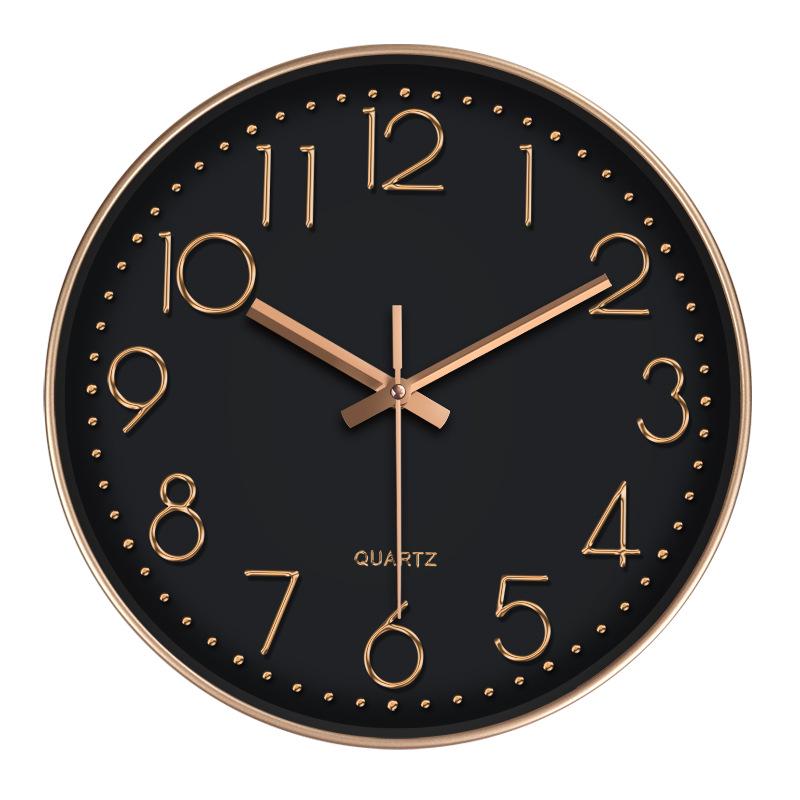 14-Inch Quartz Wall Clock for Classroom & Living Room – Easy Mount, No-Drill Design