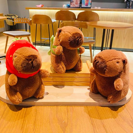 Capybara Turtle Plush Toy Cute Backpack Keychain Pendant Stuffed Animal Super Soft Doll Hanging Pendant