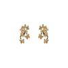 Light Luxury Exaggerated Group Of Butterflies Flying Golden Stud Earrings Female Niche Unique Personality Fashion Versatile Earrings