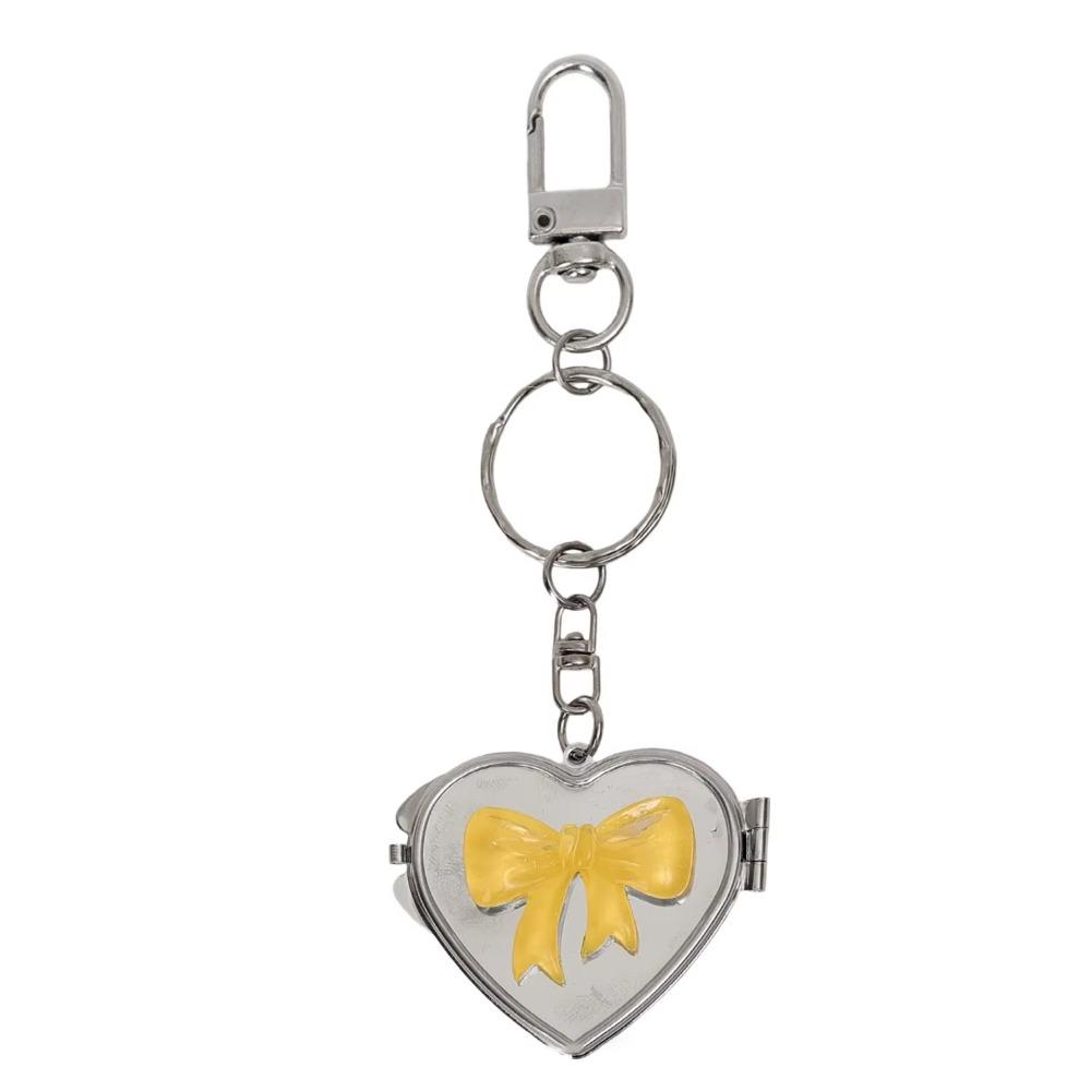 Double Sided Mirror Bag Hanging Keychain Korean Cosmetic Mirror Key Chain  Women