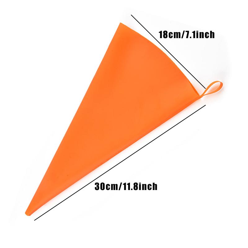 25 cm ~ 40 cm Silikonbeutel Süßigkeiten für Gebäck Eva/Tpu Backzubehör Kuchendekorationswerkzeuge Wiederverwendbare Spritzbeutel Küche Reposteria