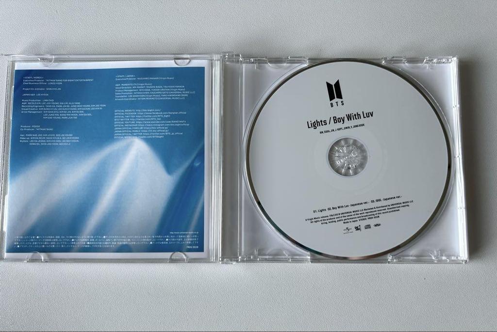 [USED] BTS Lights Boy With Luv First Press Limited Edition (with DVD) FC Limited Edition