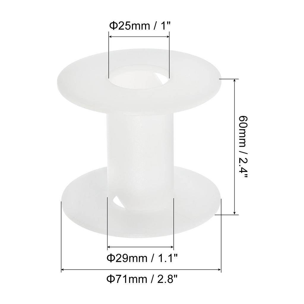 10/20/50pcs Floss Bobbins Plastic Empty Thread Spools Wire Weaving Bobbin Chain Tape for Sewing Embroidery 2.2 Inch To 3.5 Inch