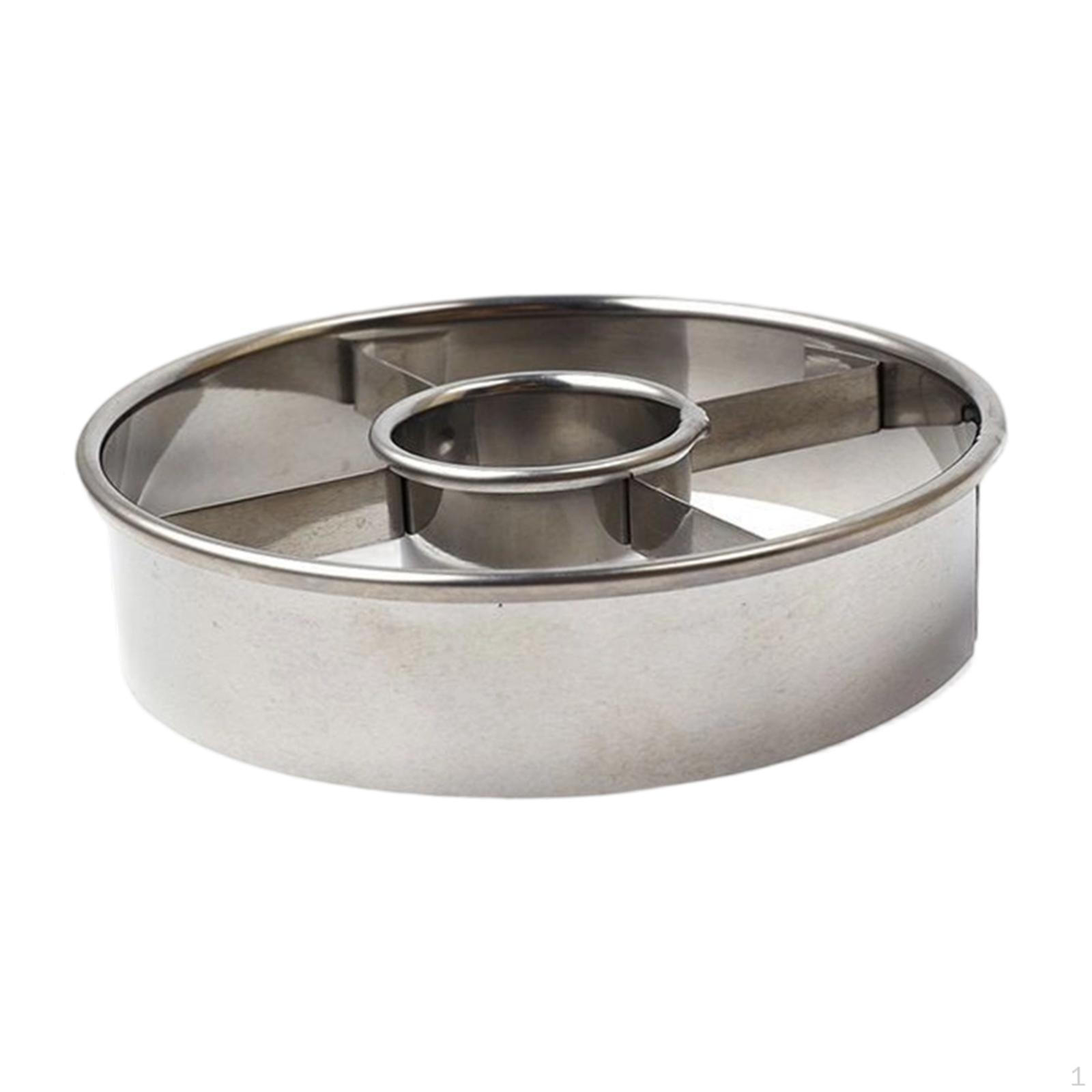 

Donut Cutter Set, Stainless Steel , Bakery with Hole, Grippy Edge, Easy Cleaning, for Cafes And 1Pc Silver