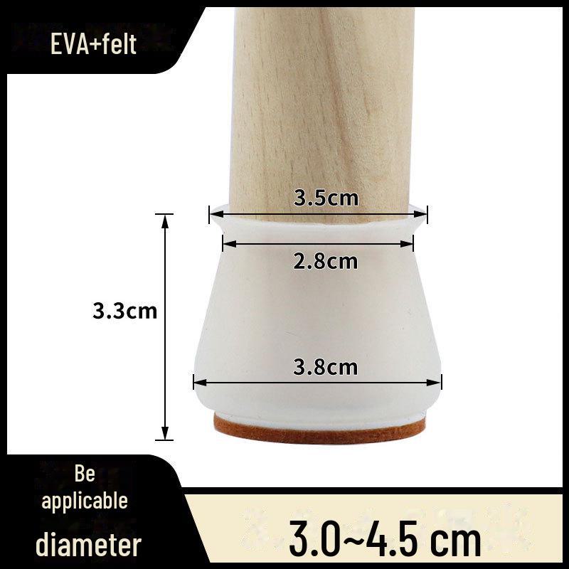 Silicone Wear-Resistant Chair & Table Leg Covers - Thickened, Anti-Fall Foot Pads