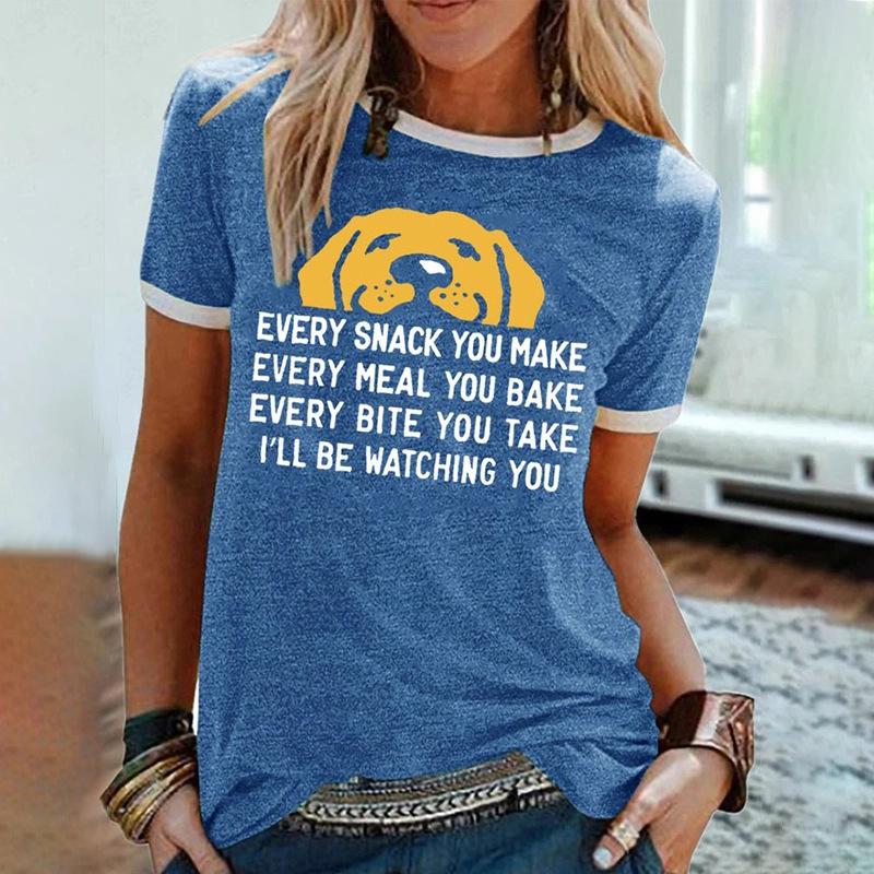 

Summer 3D Printed Trend Women s Short Fashion Sleeved Loose Top S