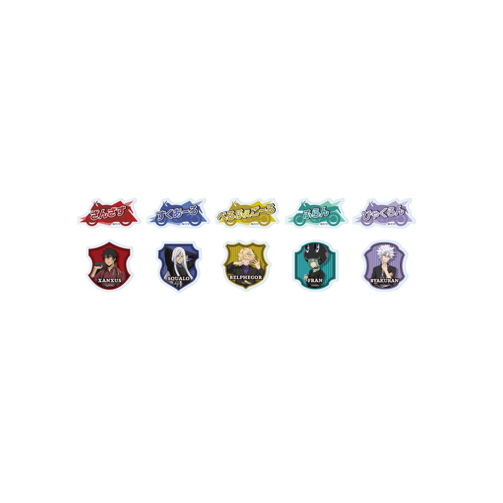 

Katekyo Hitman 02 Acrylic Plate Badge Complete Set of Reborn! [Original Illustration] (Box 10)