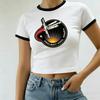 Women's Sports Jersey Project Hail Mary Print Short Sleeve T-Shirt Summer Graphic Tee Crop Top Football Jersey Sport T-Shirt