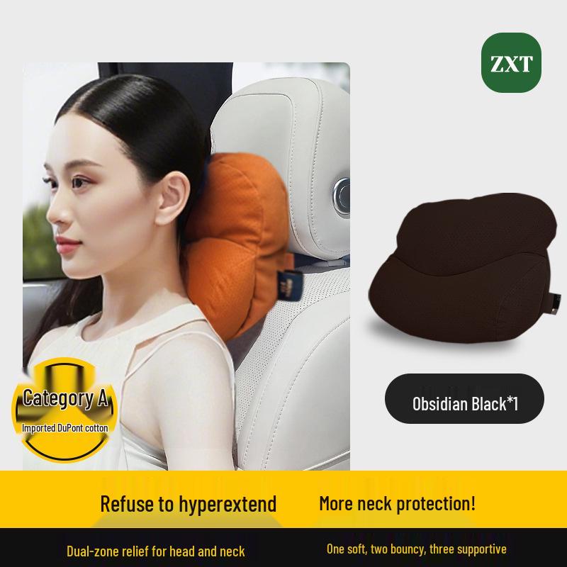 Smart Mobility Car Headrest, Lumbar & Neck Support with Seat Pillow for Porsche, Land Rover & Toyota