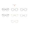 Anti Blue Light Round Nearsighted Glasses For Women Men Metal Oval Short Sight Spectacles Diopter 0 -0.5 -0.75 -1.0 To -6.0