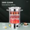 ZISIZ Commercial Stainless Steel Hot Water Dispenser Bucket with Faucet