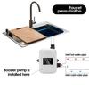 DC 24V 150W Pressure Booster Pump Auto Water Pump Connector Household For Tapwater Kitchen Sink Shower Head Booster Pump Kit