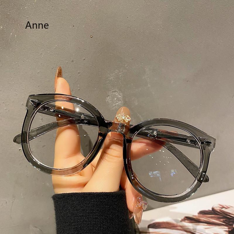 Round Frame Myopia Glasses Unisex Oversized White Short-sighted Eyeglasses Men Women Optical Spectacle Eyewear Diopter 0 To -4.0