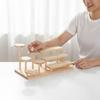 Wooden Display Rack Desktop Size Multi Level Shelf Wooden Riser Shelf Space Saving Home Storage Easy to Organize