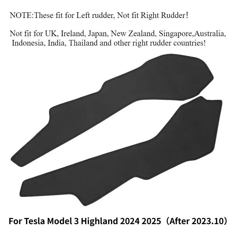 Anti-kick Pad For Tesla Model 3+ Front Rear Door Sill Under-seat Pads Threshold Strip Felt Protective 2024 New Model3 Highland