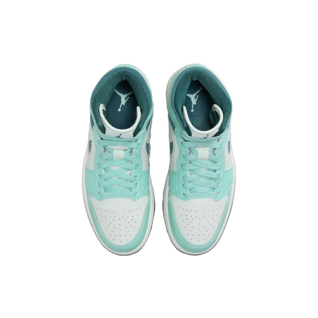 New JORDAN 1 Mid Chenille Bleached Turquoise Women's DZ3745-300