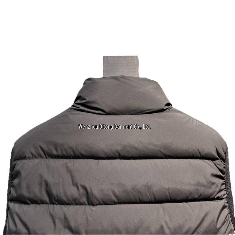 M Brand 2025 Winter Classic Men's Three-Color Stand Collar Slim Fit White Duck Down Vest