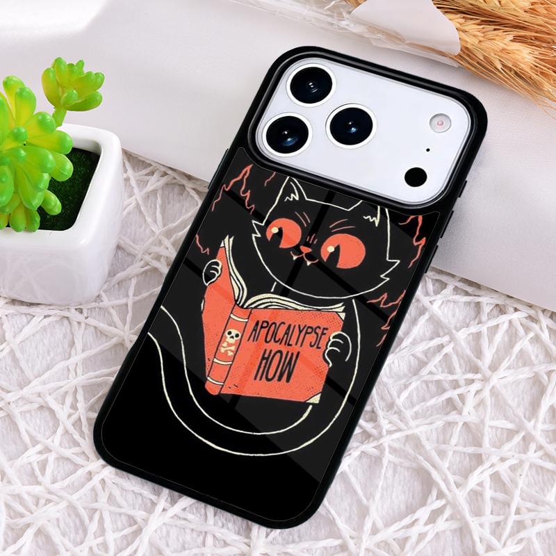 Mystery Cat Shockproof Phone Case for iPhone 17 Air 16e 15 11 12 14 13 Pro Max Cover Coque