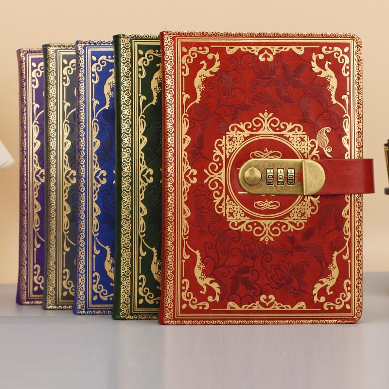Secure Password Lockable Notebook Organizer Planner for Office School Personal Use Diary with Ample Storage Space