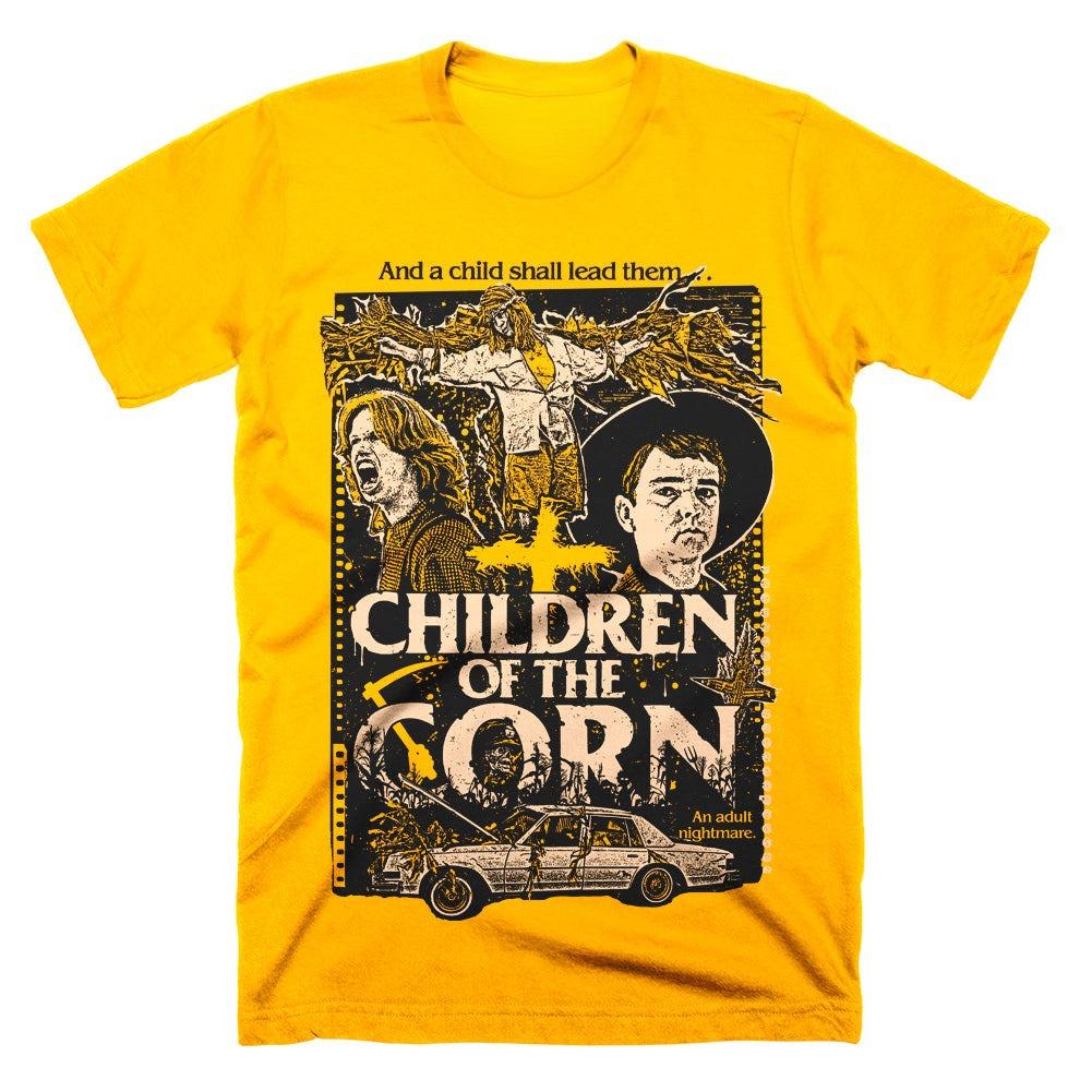 

Children of The Corn TShirt Unisex Summer Cult Horror Movie Graphic Short Sleeve Oversized Streetwear Loose Fit Horror Fan Tee 4XL