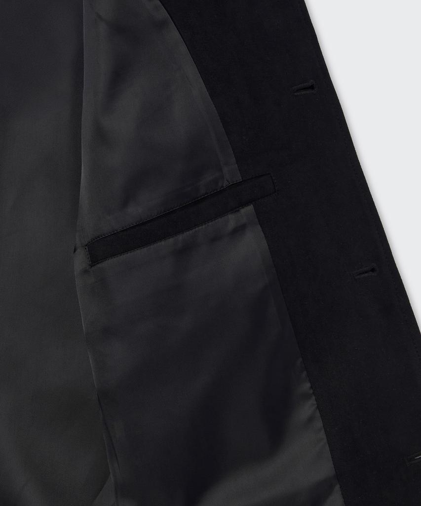 Musinsa Standard Synthetic Suede Minimal Trucker Jacket [Black]