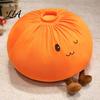 Plush Dumpling Pillow Cute Throw Pillow, Soft Stuffed Food Toy for Kids Adults, Unique Gift Birthdays Decorative Cartoon Bun Cushion Bedroom