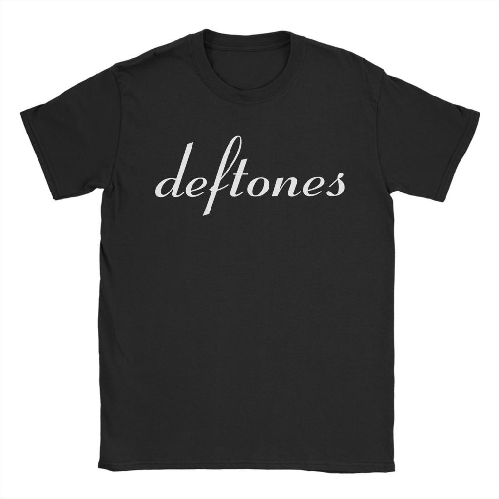 T-shirt Streetwear Estiva Deftones Rock Band T-shirt Hippie Maglietta in Cotone da Uomo Fantasia Fantastica T-shirt a Maniche Corte