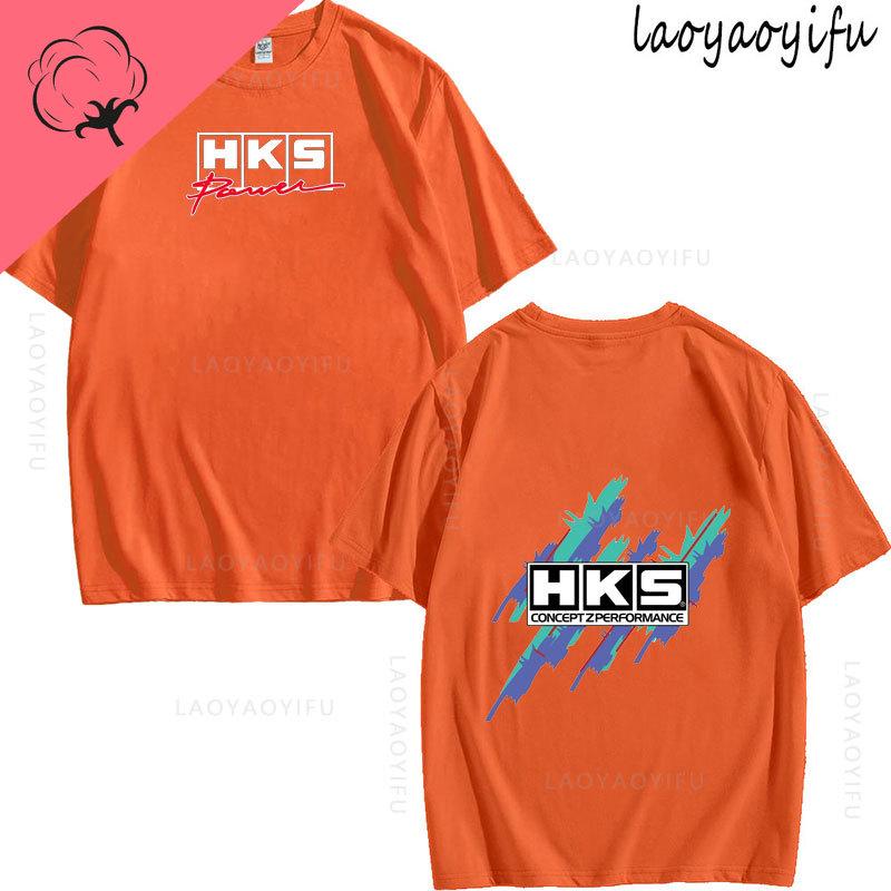 JDM Modified Car HKS ENDLESS Theme 100Cotton Mens Womens Fashion High Quality Oneck Casual Summer TShirt Printed Fashion