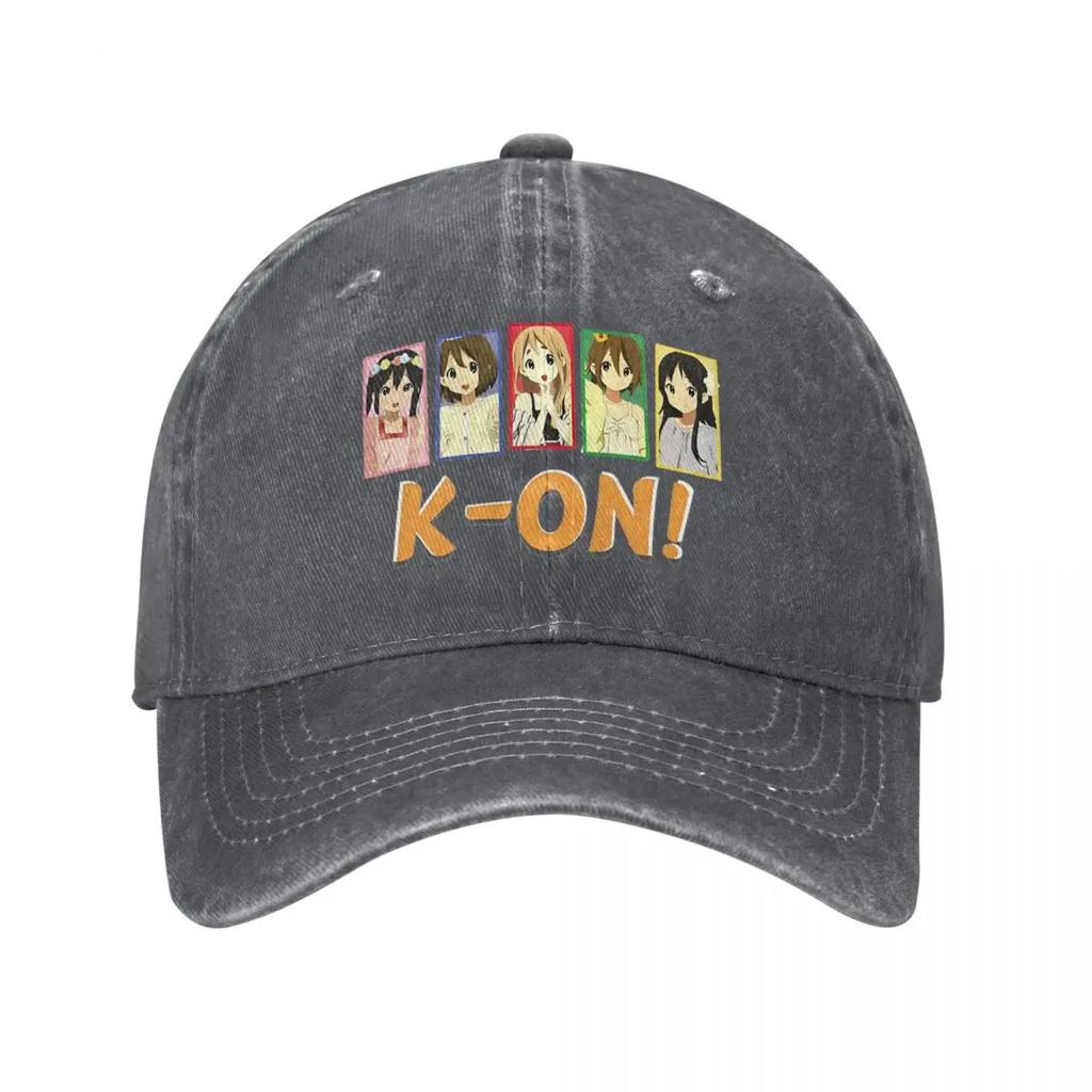 K ON Anime Unisex Style Baseball Caps Comic Distressed Denim Caps Hat Classic Outdoor Summer Adjustable Snapback Cap