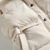 Women's Fall and Winter Stand-up Collar Loose Warm Vest Solid Color Comfortable Cotton Jacket