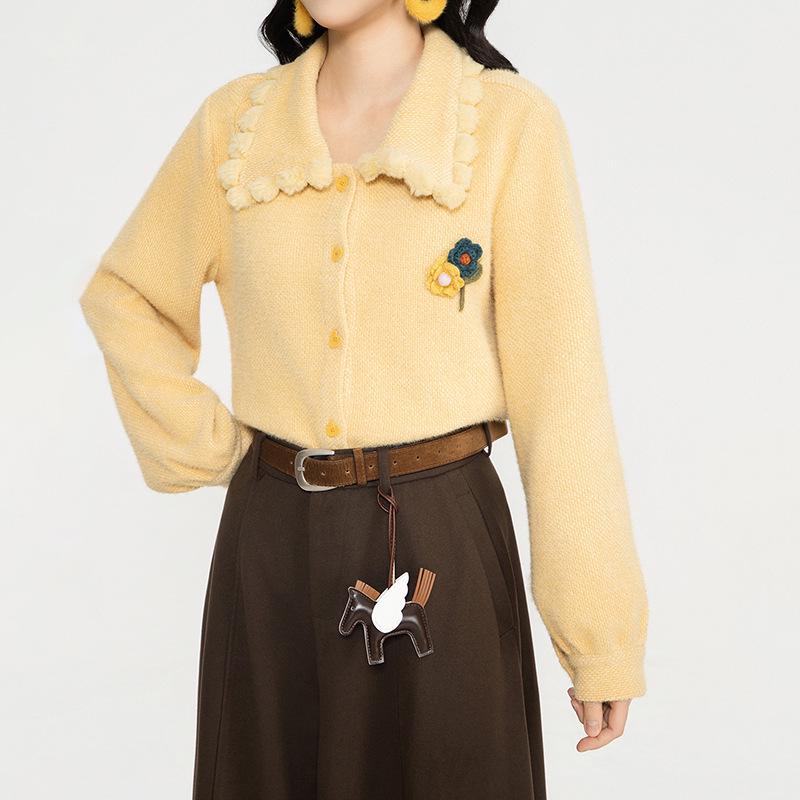 Zhang Jiayuan Women's Winter Warm Thickened Long Sleeve Lapel Shirt #G14888