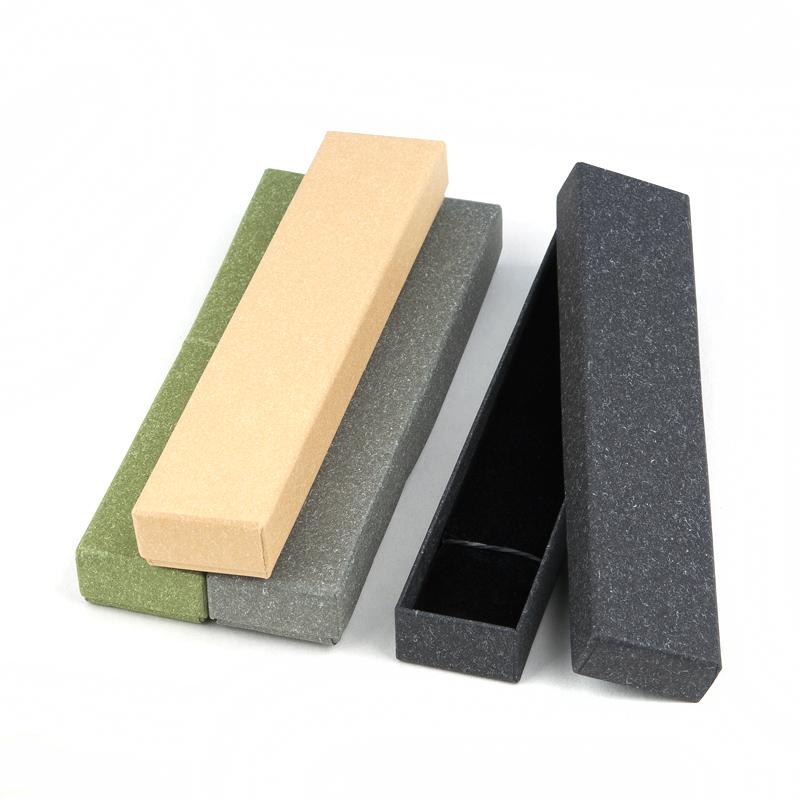 Doreenbeads Rectangle Cardboard Necklace Bracelet Jewelry Box Creative Gift Box For Jewelry Packaging 21 *4 *2cm Simple Style 1pc