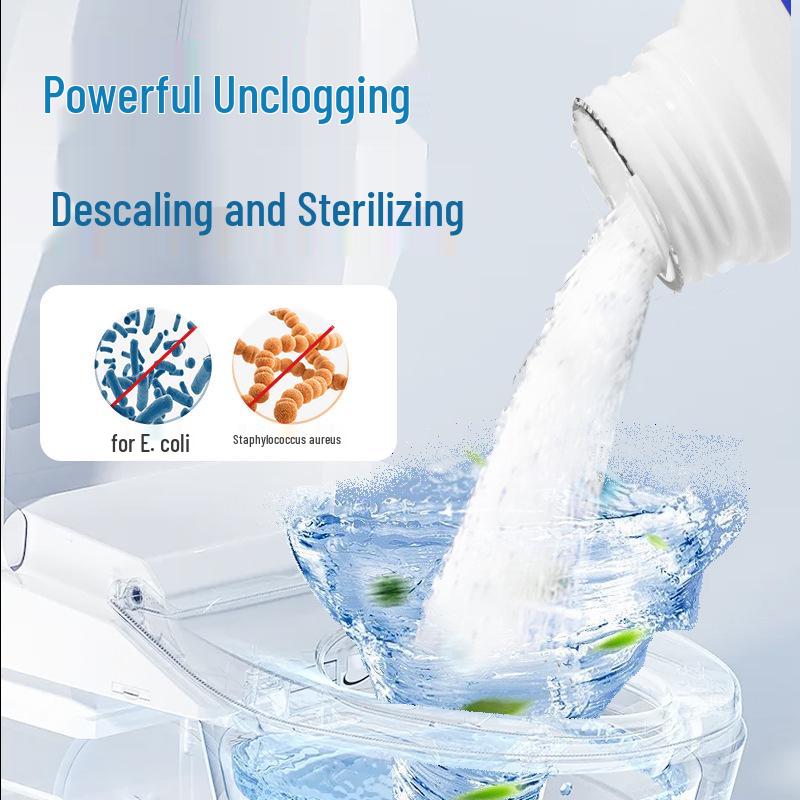 Powerful Pipe Unblocker with Active Oxygen - Dissolves and Deodorizes for Bathroom, Kitchen, and Toilet Disinfection