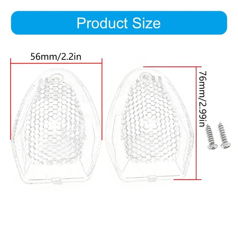 1Pair Motorcycle Turn Signal Lens ABS Cover Impact Resistant for DR200S SV650X GSR750 GSF1250S Easy Installation