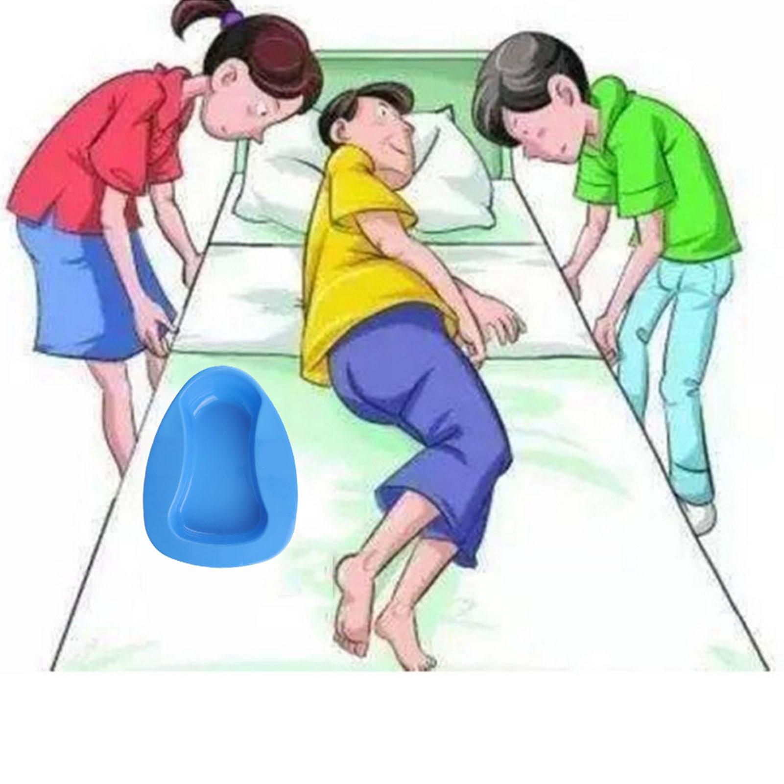 

Firm Thick Plastic Stable Bedpan Heavy Duty Smooth for Bed bound Patient