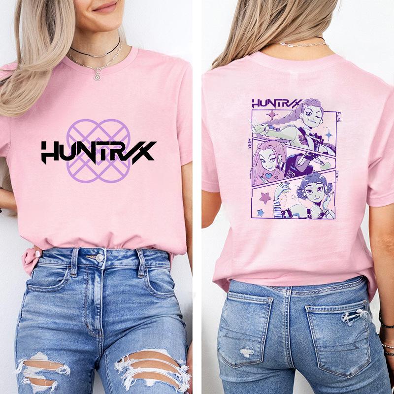 Kpop Korean Wave Witch Hunt trendy casual short sleeved printed T-shirt 5987