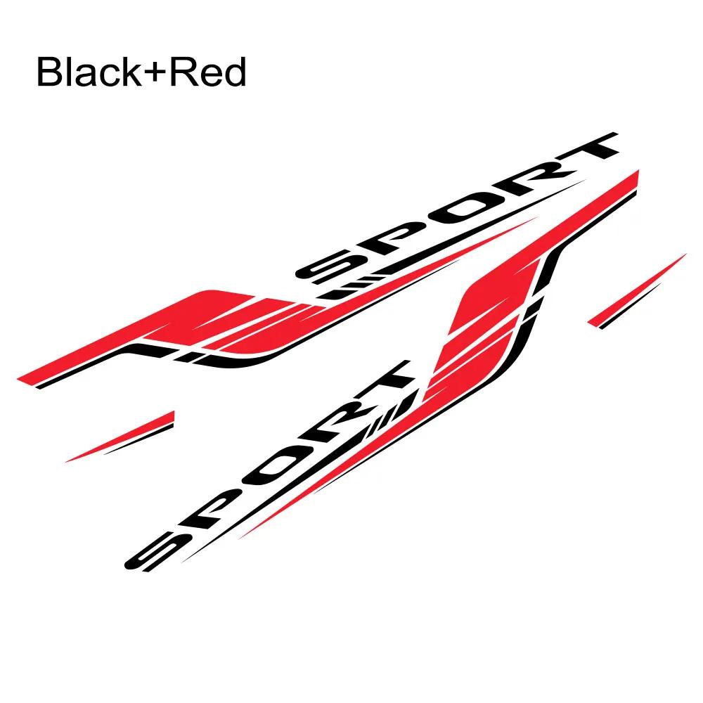 2PCS Car Door Side Stickers Waterproof Vinyl Decals Self-adhesive PVC Car Body Decoration Stickers Accessories For Honda Type-R